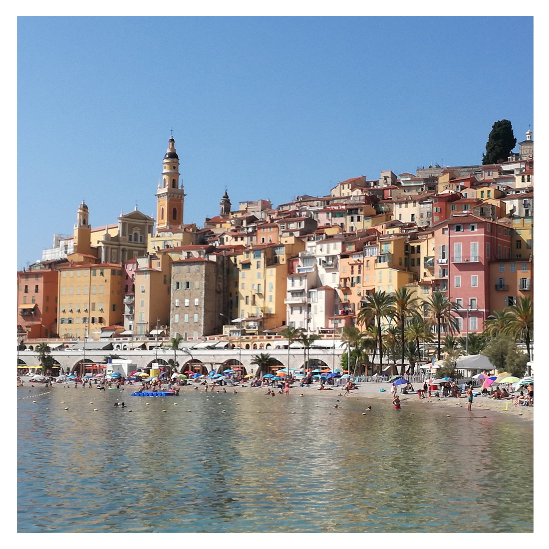 Menton frankrijk boulevard strand Menton frankrijk boulevard strand